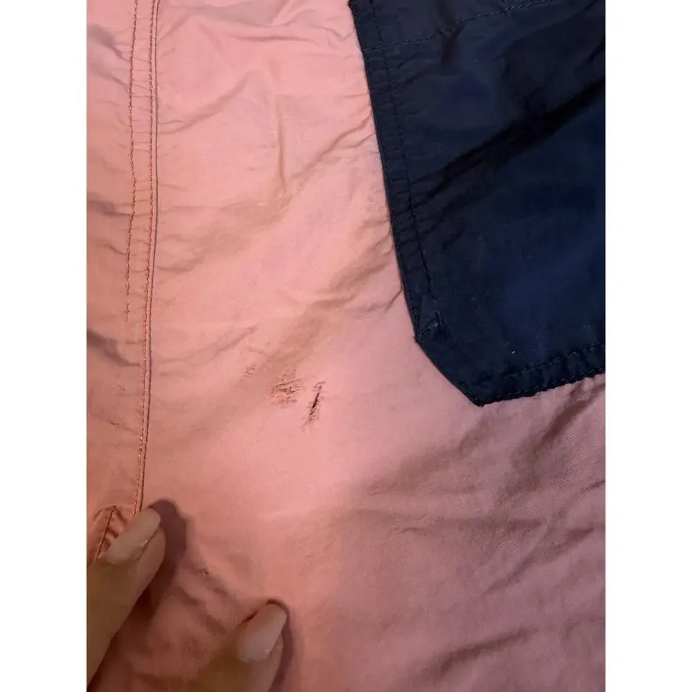 Nautica Shorts Mens S Pink Swim Shorts Lined Drawstring Pockets Elastic Waist